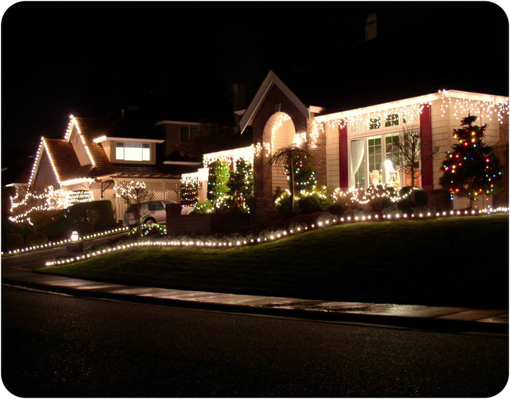 House with Christmas Lights