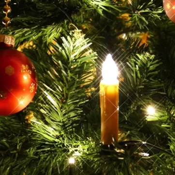 candle christmas tree
